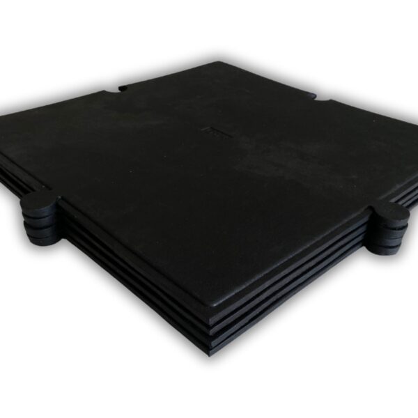BALDOSA MULTI 10MM 50x50 CMS LISO NEGRO - Imagen 2