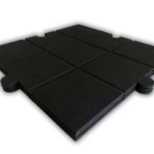BALDOSA MULTI 10MM 50x50 CMS RECUADROS NEGRO