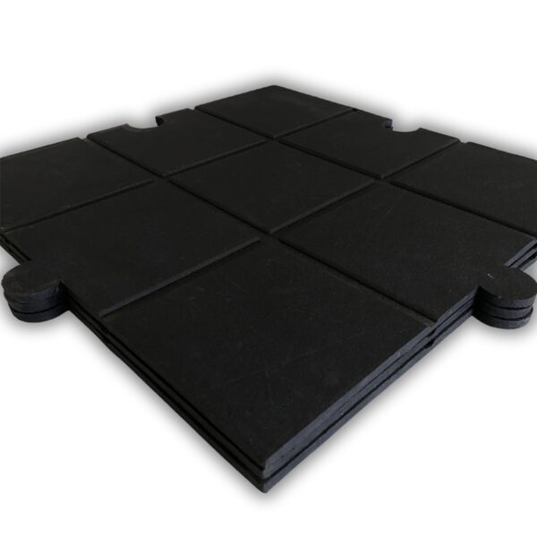 BALDOSA MULTI 10MM 50x50 CMS RECUADROS NEGRO