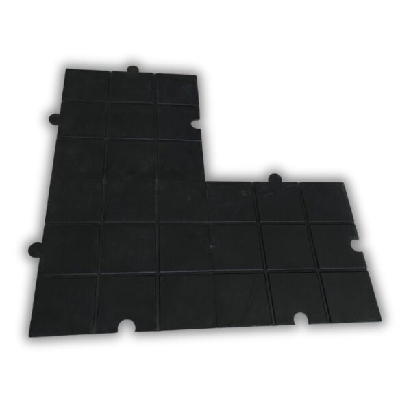 BALDOSA MULTI 10MM 50x50 CMS RECUADROS NEGRO - Imagen 2