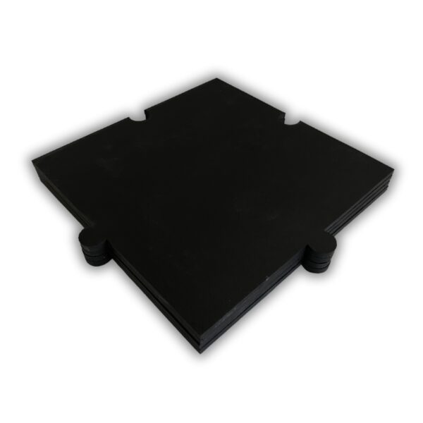 BALDOSA MULTI 14MM 50x50 CMS LISO NEGRO