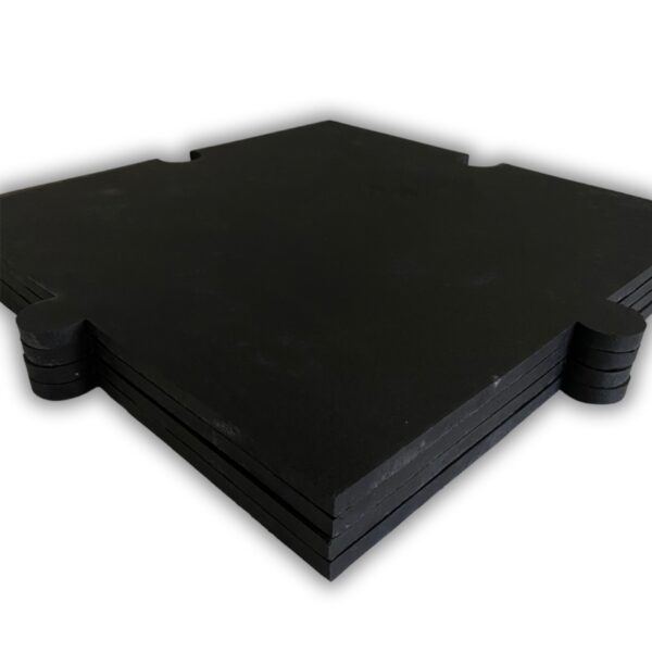 BALDOSA MULTI 14MM 50x50 CMS LISO NEGRO - Imagen 3