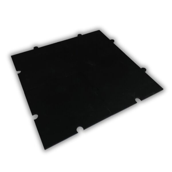 BALDOSA MULTI 14MM 50x50 CMS LISO NEGRO - Imagen 2